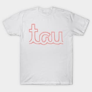 Tau Cursive Greek Letter T-Shirt